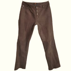 Route 66 Brown Leather Pants